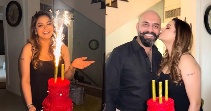 Jawaria Abbasi celebrated her birthday with her husband

