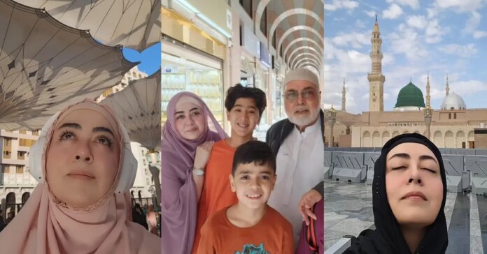 Maria B's soulful Naat recitation and pictures from Masjid Nabawi

