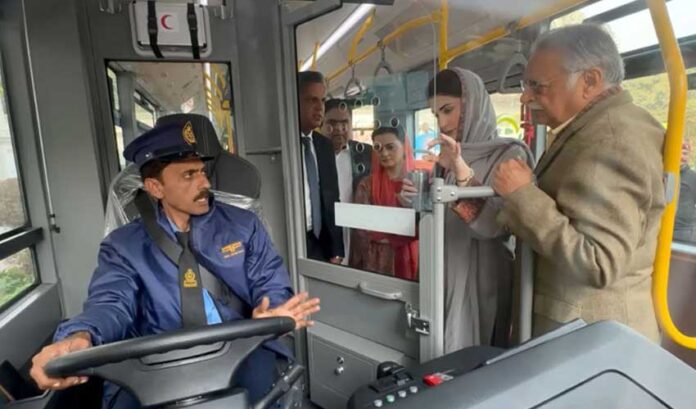 Punjab launched an electric bus service to reduce pollution

