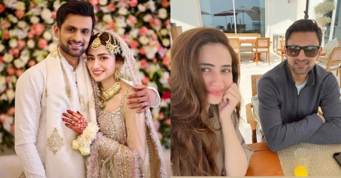 Shoaib Malik and Sana Javed celebrated their first wedding anniversary

