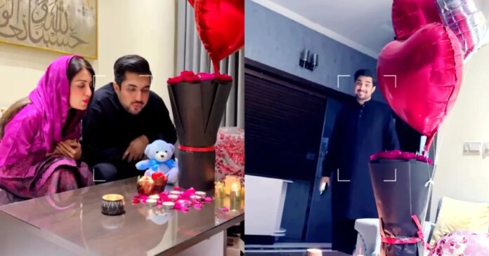 Farah Icker celebrates Valentine's Day with her husband

