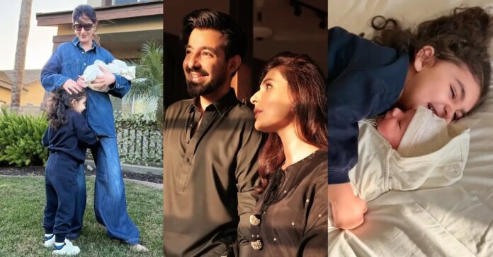 Sadia Ghafar shared photos of her newborn son

