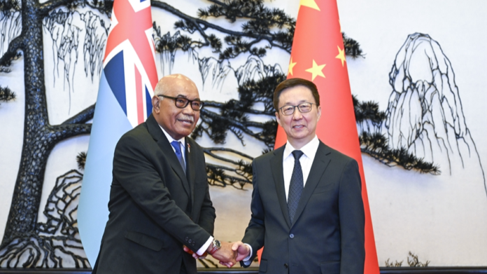 Chinese Vice President Fiji's Speaker meets Parliament

